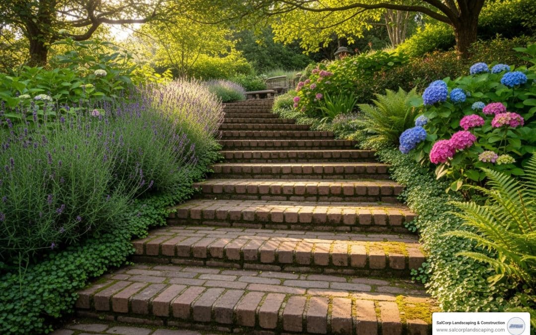 Brick Garden Stairs That’ll Make Your Neighbors Green with Envy