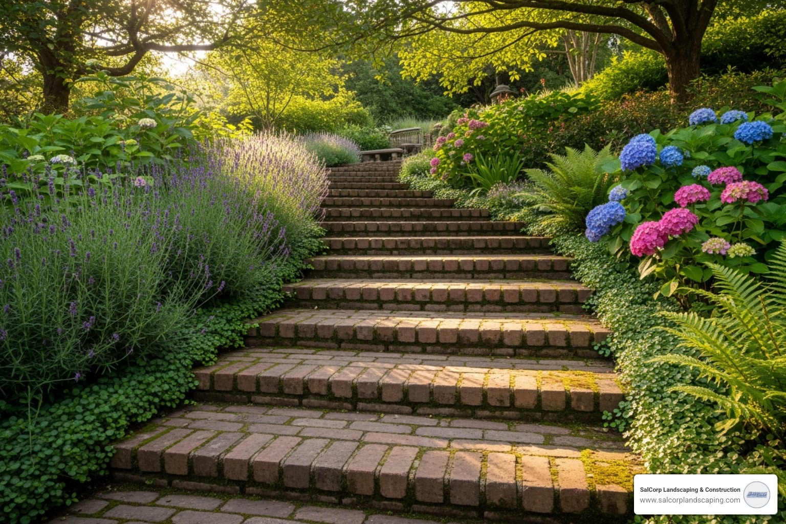 Brick Garden Stairs That’ll Make Your Neighbors Green with Envy